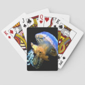 Blaue Qualle Spielkarten (Rückseite)