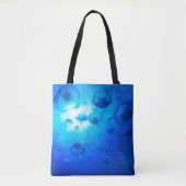 Blaue Qualle Tasche (Vorderseite)