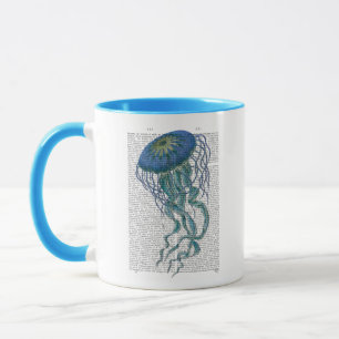 Blaue Qualle Tasse