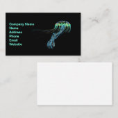 Blaue Qualle Visitenkarte (Vorne/Hinten)