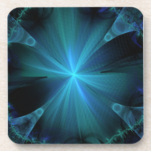 Blaue Quallen Getränkeuntersetzer