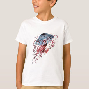 Blaue Quallen T-Shirt