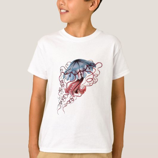 Blaue Quallen T-Shirt (Vorderseite)