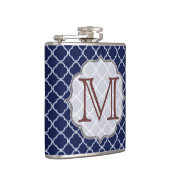 Blaue Quarterfolie Flachmann (Rechts)