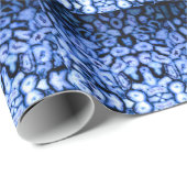 Blaue Quarzkörnigkeit aus Marmor Agate Geodes Geschenkpapier (Rolleneckpunkt)