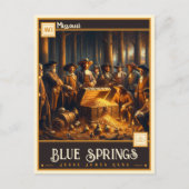 Blaue Quellen, Missouri | VINTAG Postkarte (Vorderseite)