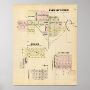 Blaue Quellen, Nebraska Poster