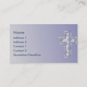Blaue quere christliche kundenspezifische visitenkarte