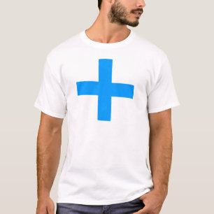 Blaue quere mehrfache Bedeutungen T-Shirt
