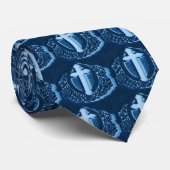 Blaue QuerKrawatte Krawatte (Gerollt)