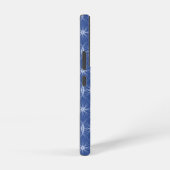 Blaue Radmuster-Monogramm Samsung Galaxy Hülle (Rechte Seite)