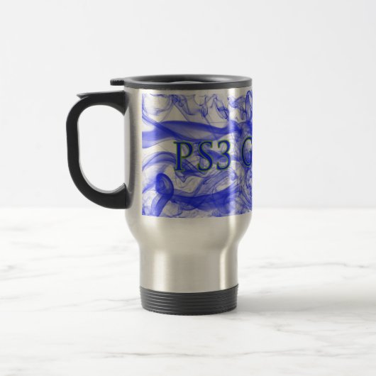 Blaue Rauch-Tasse des Spiel-PS3 Reisebecher (Links)
