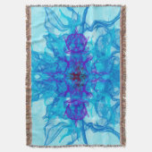 BLAUE RAUCHEN - Fraktal Art - Decke (Vorderseite Vertikal)