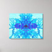 BLAUE RAUCHEN - Fraktal Art - Leinwanddruck (Vorderseite)