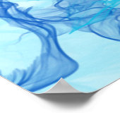 BLAUE RAUCHEN - Fraktal Art - Poster (Ecke)