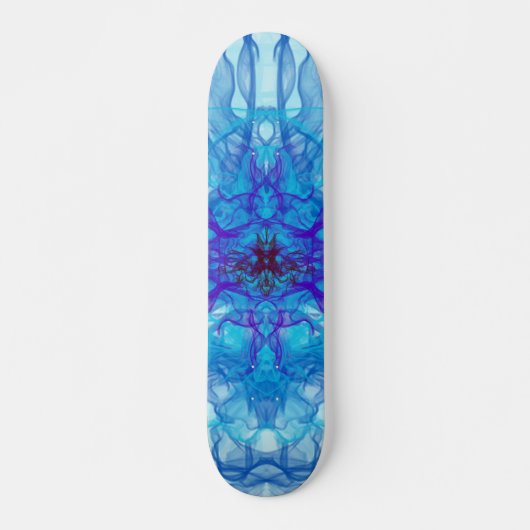 BLAUE RAUCHEN - Fraktal Art - Skateboard (Vorne)
