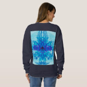 BLAUE RAUCHEN - Fraktal Art - Sweatshirt (Schwarz voll)