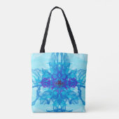 BLAUE RAUCHEN - Fraktal Art - Tasche (Rückseite)