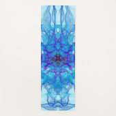 BLAUE RAUCHEN - Fraktal Art - Yogamatte (Vorderseite)