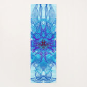 BLAUE RAUCHEN - Fraktal Art - Yogamatte (Rückseite)
