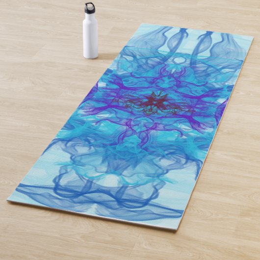BLAUE RAUCHEN - Fraktal Art - Yogamatte (Beispiel)