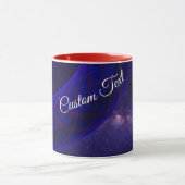 Blaue Raum-Donuts geometrische Kaffeetasse (Zentrum)