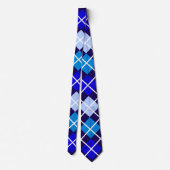 Blaue Raute Krawatte (Rückseite)