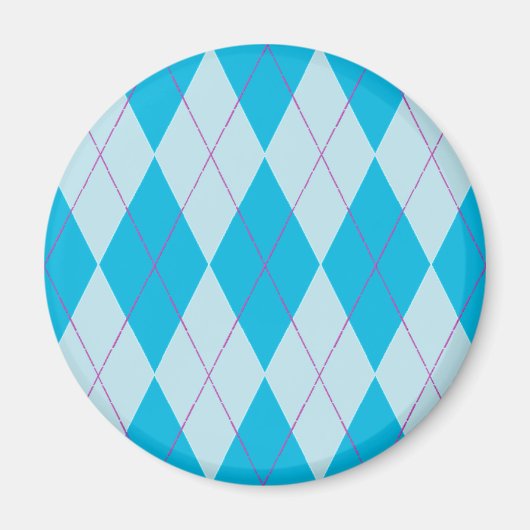 Blaue Raute Magnet (Vorne)