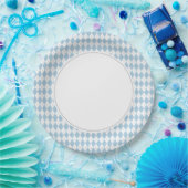 Blaue Raute Pappteller (Party)