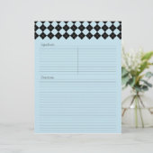 Blaue Raute Rezept Letterhead (Stehend Vorderseite)