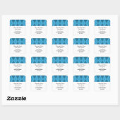 Blaue Raute Save the Date Stickers (Blatt)