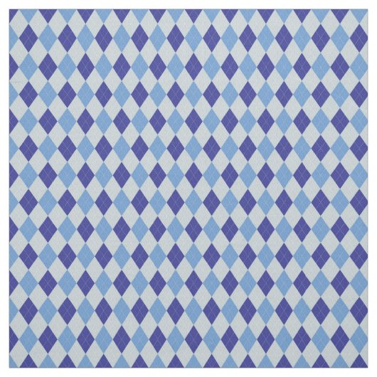 Blaue Raute Stoff (Muster)