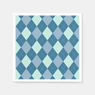 Blaue Raute Vintages Muster Serviette