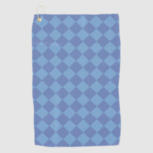 Blaue Rauten-Karomuster Golfhandtuch