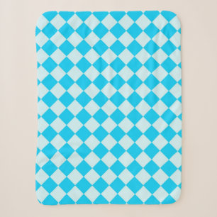 Blaue Rautenmuster-Prüfer Sherpadecke