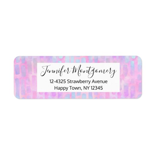 Blaue Rechteck-Formen auf rosa Hintergrund (Vorne)