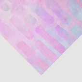 Blaue Rechteck-Formen auf rosa Hintergrund Seidenpapier (Detail)