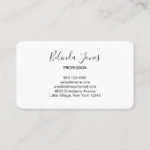 Blaue Rechteck-Formen auf rosa Hintergrund Visitenkarte (Rückseite)