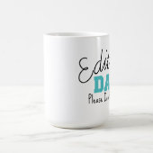 Blaue redigierende TagesTasse Kaffeetasse (Mittel)