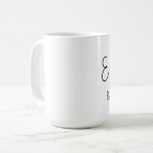 Blaue redigierende TagesTasse Kaffeetasse (Vorderseite Links)