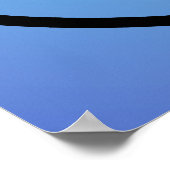 Blaue Reduktion, Wiederverwendung, Gerecycelt Plak Poster (Ecke)