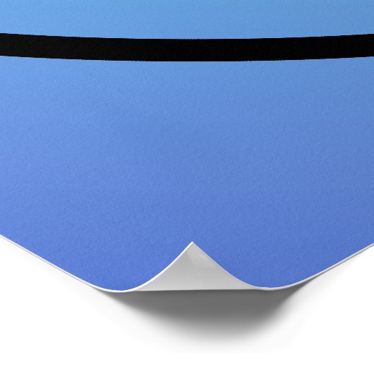 Blaue Reduktion, Wiederverwendung, Gerecycelt Plak Poster (Ecke)