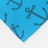 Blaue Referenzzeichen für personalisierte Kamele Fleecedecke (Ecke)