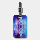 Blaue Reflektion Gepäckanhänger (Vorderseite vertikal)