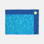 Blaue Reflektionen/Gelbschwanz Fleecedecke (Vorderseite (Horizontal))