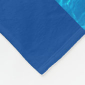 Blaue Reflektionen/Gelbschwanz Fleecedecke (Ecke)