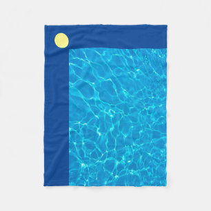 Blaue Reflektionen/Gelbschwanz Fleecedecke