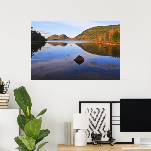 Blaue Reflektionen Poster (Heimbüro)