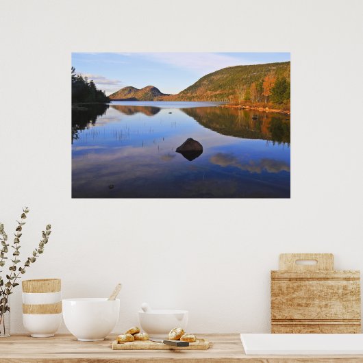 Blaue Reflektionen Poster (Küche)