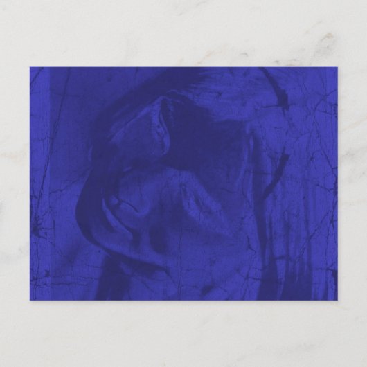 Blaue Reflektionen Postkarte (Vorderseite)
